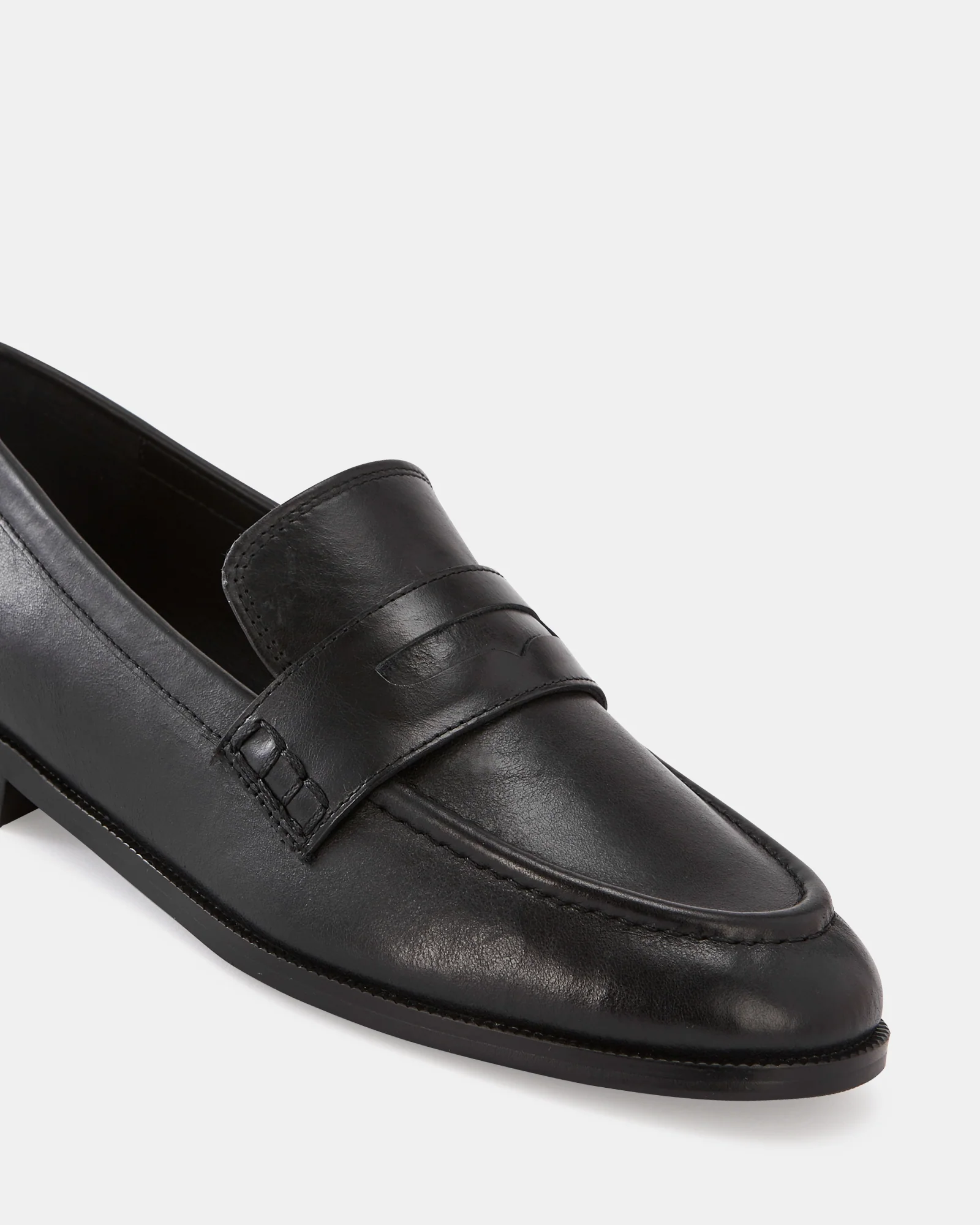 Alexandra Black Leather Loafer - Image 3