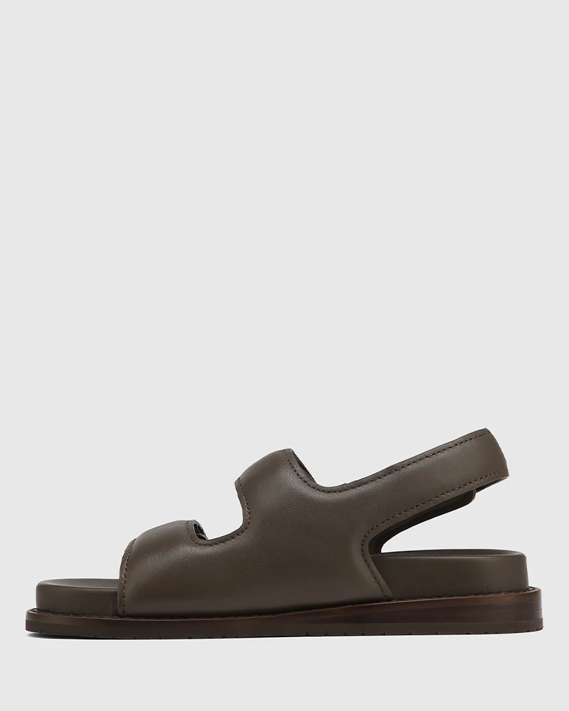 Alexsandra Espresso Leather Sandal - Image 6