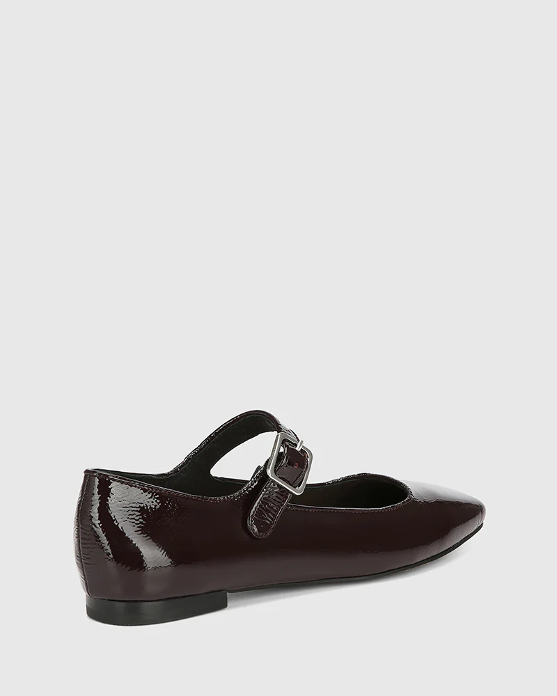 Alise Raisin Crinkle Patent Leather Mary Jane Flat - Image 4