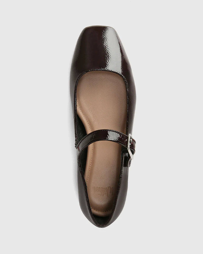 Alise Raisin Crinkle Patent Leather Mary Jane Flat - Image 5