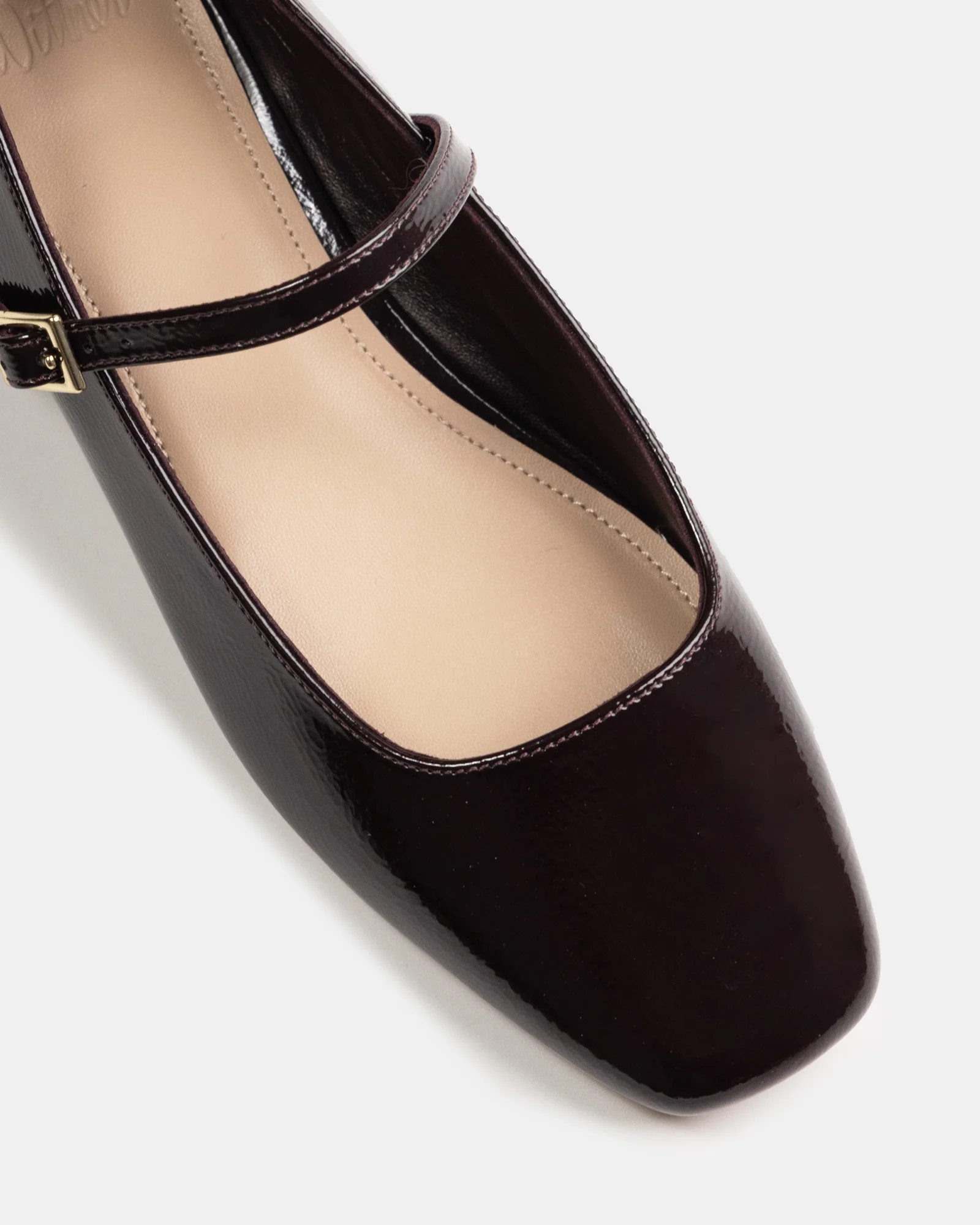 Aria Plum Crinkle Patent Leather Mary Jane - Image 3