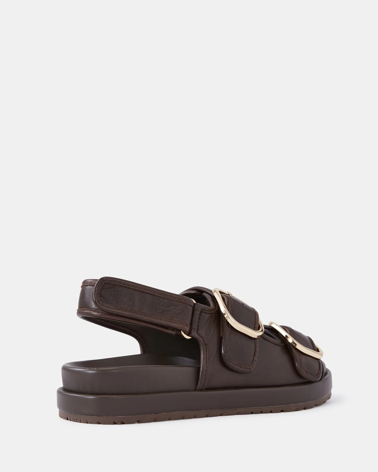 Atticus Ebony Pebble Leather Flatform - Image 4
