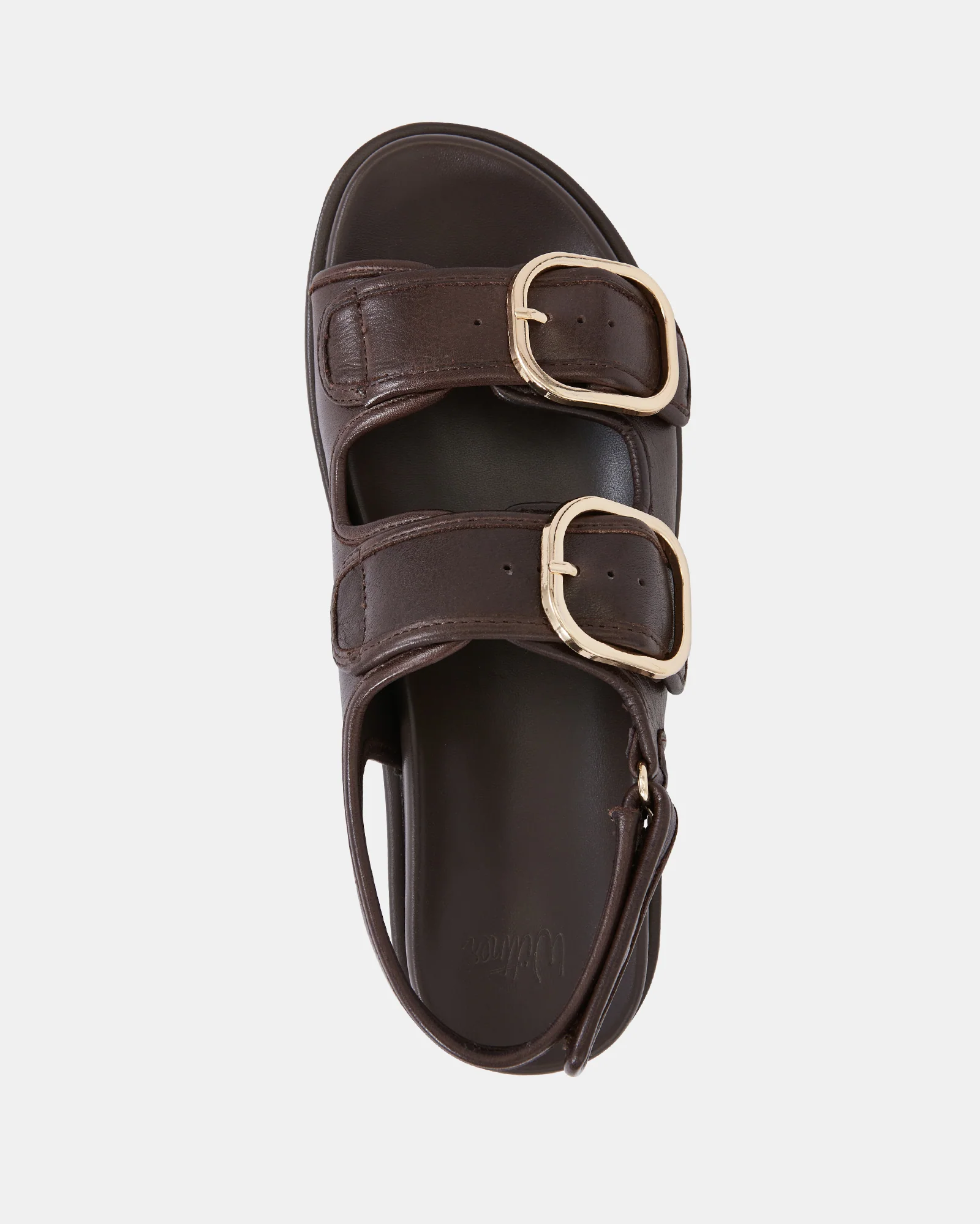 Atticus Ebony Pebble Leather Flatform - Image 5