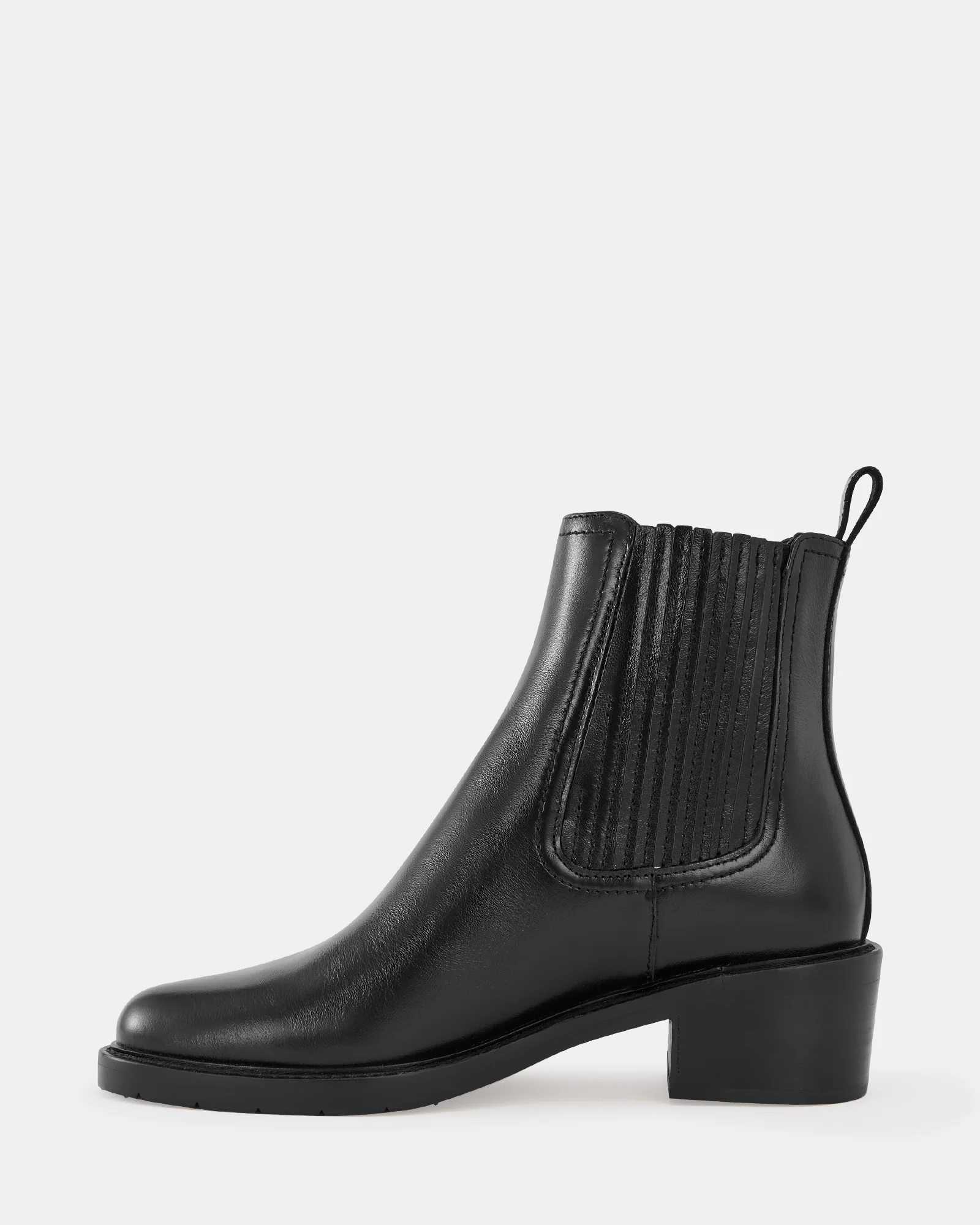 Baylee Black Leather Ankle Boot - Image 6