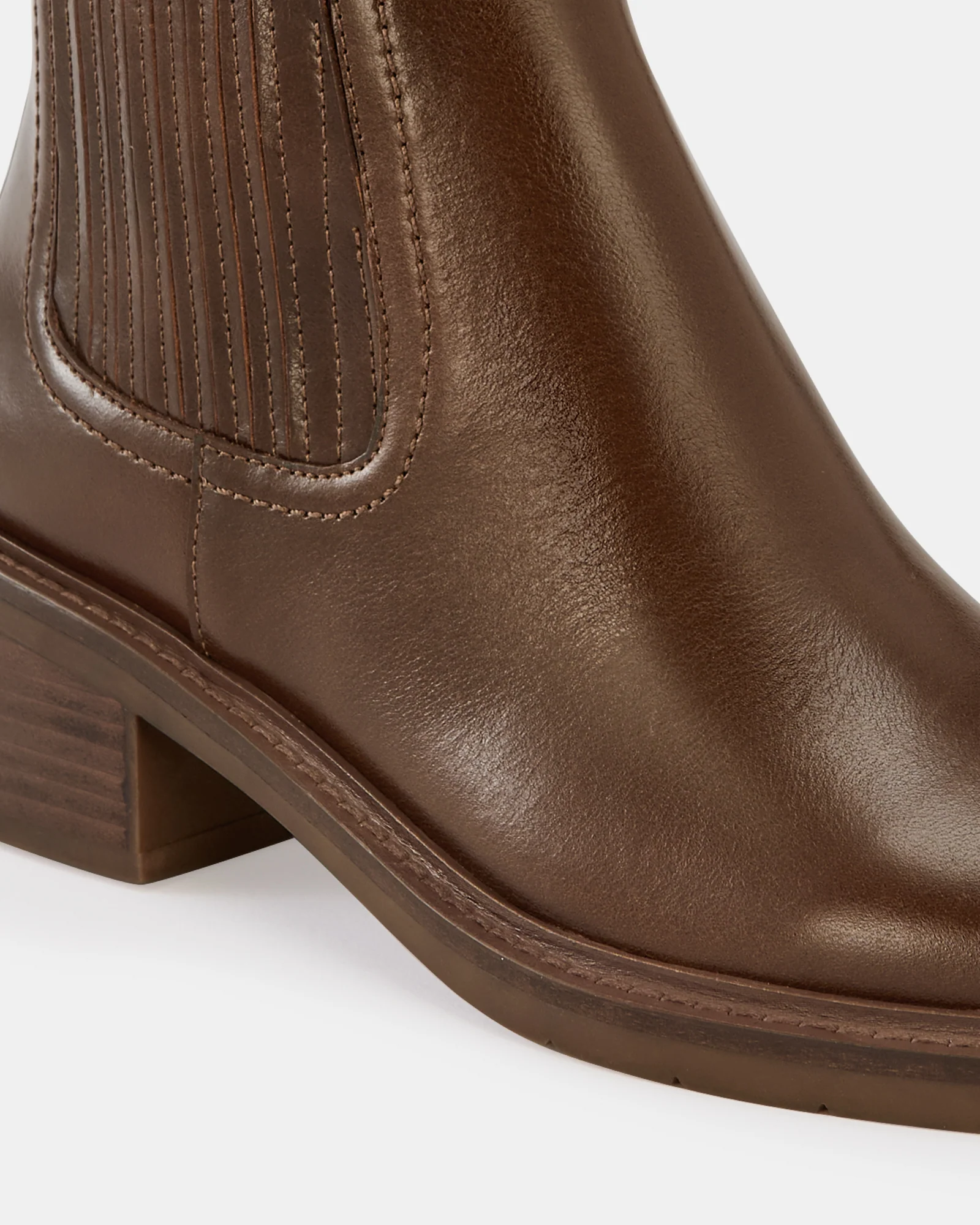 Baylee Oak Leather Ankle Boot - Image 3