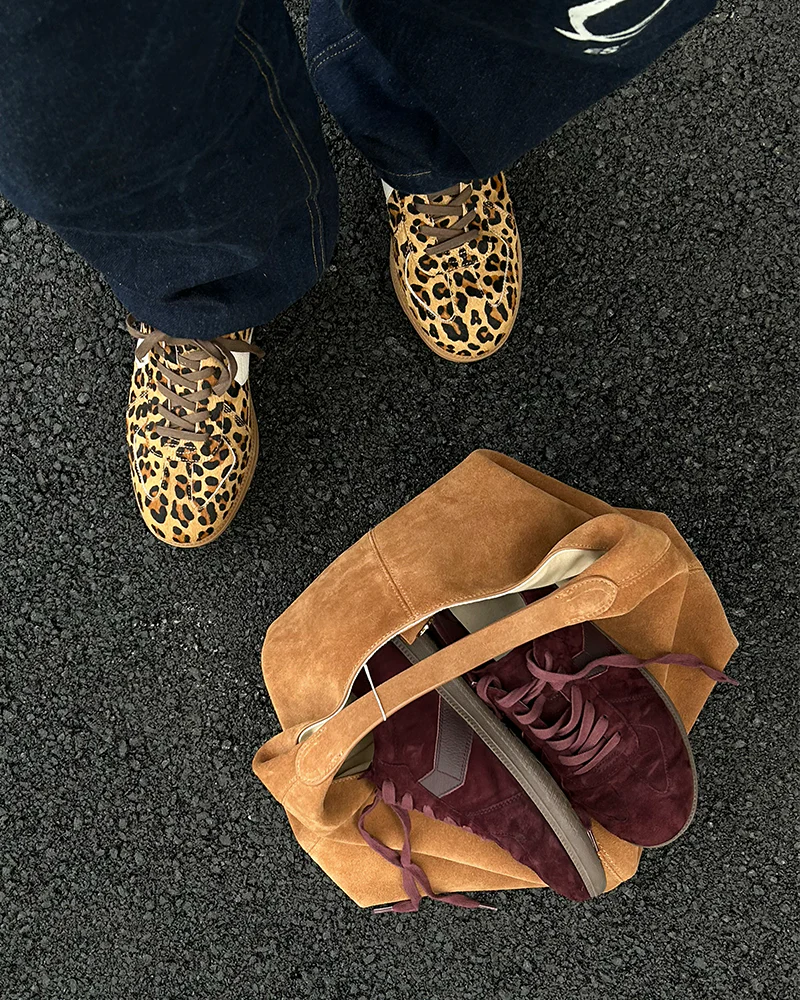 Blaze Raisin Suede Leather Sneaker - Image 8