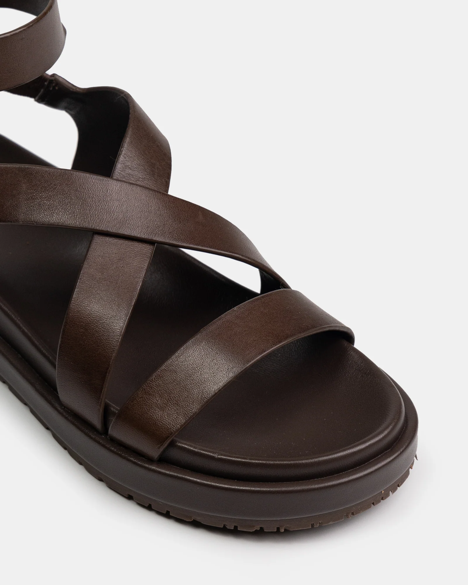 Bryer Ebony Leather Sandal - Image 3