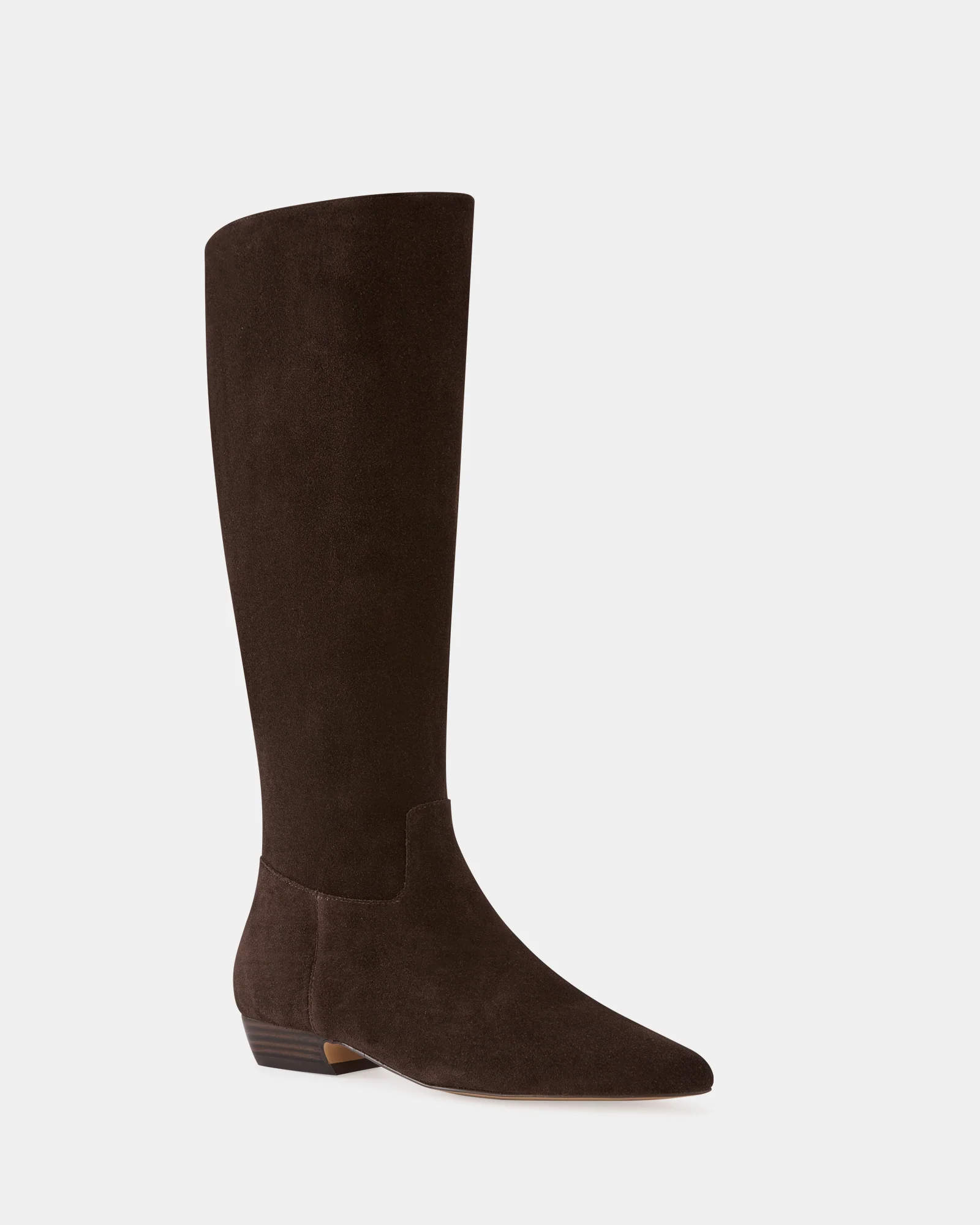 Carys Espresso Suede Leather Knee High Boot - Image 2