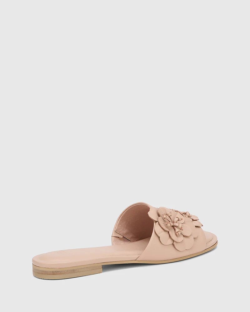 Coco Ballet Pink Leather Slide - Image 4