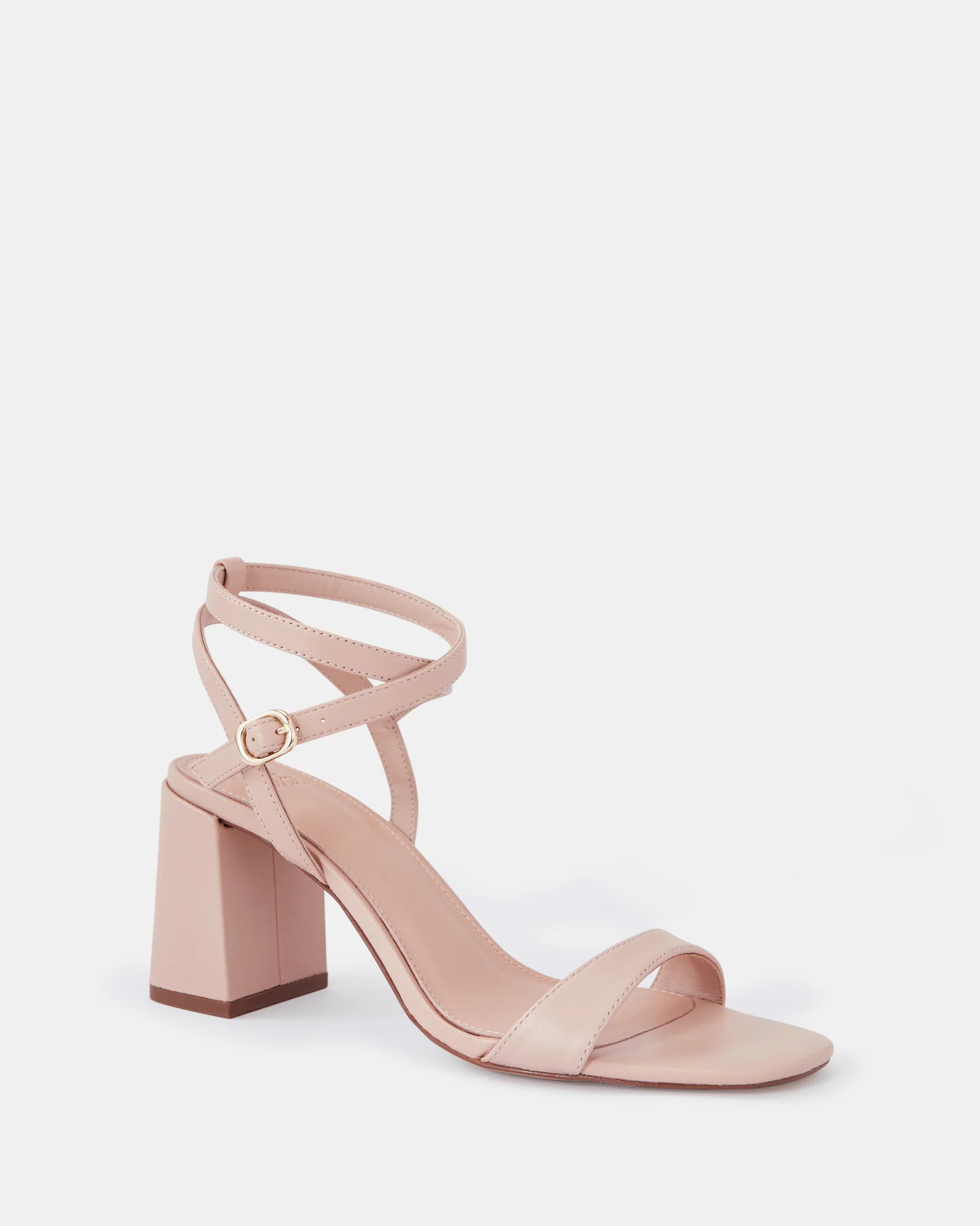 Colette Bisque Leather Block Heel - Image 2