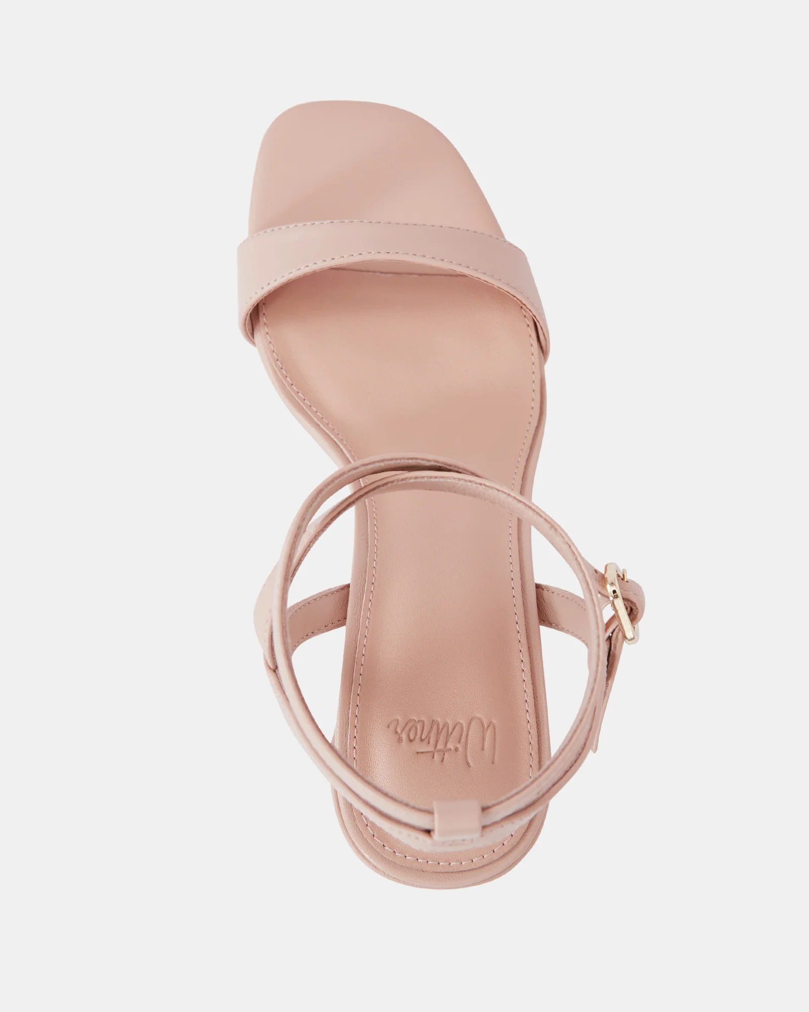 Colette Bisque Leather Block Heel - Image 5