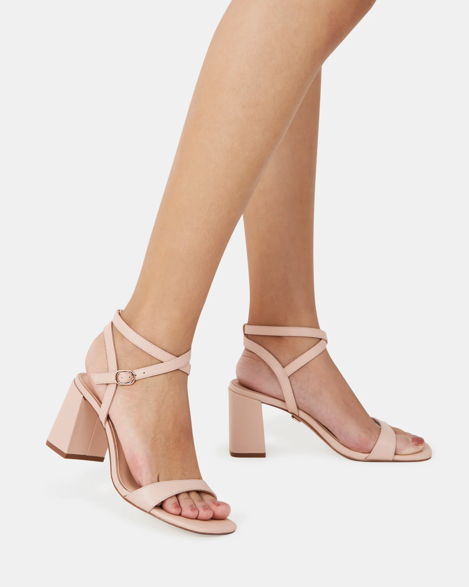 Colette Bisque Leather Block Heel - Image 7