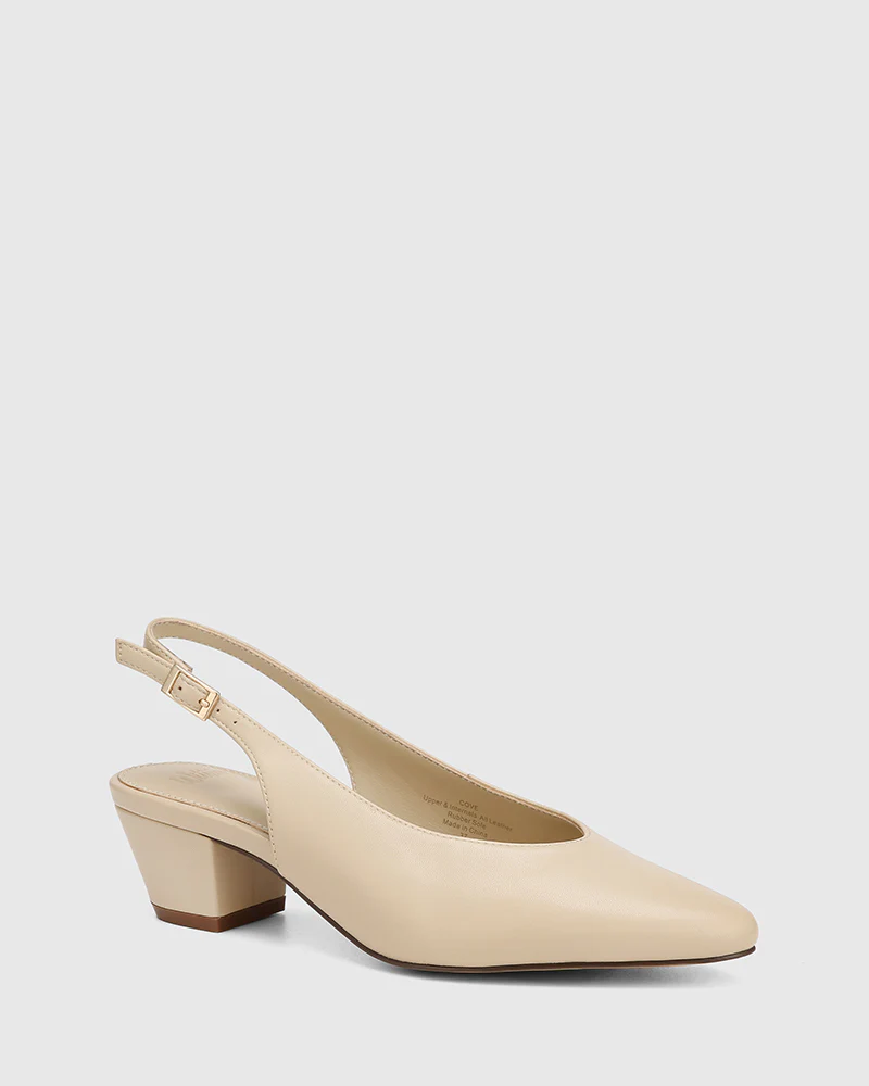 Cove Biscotti Leather Slingback - Image 2