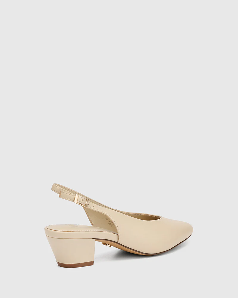 Cove Biscotti Leather Slingback - Image 4