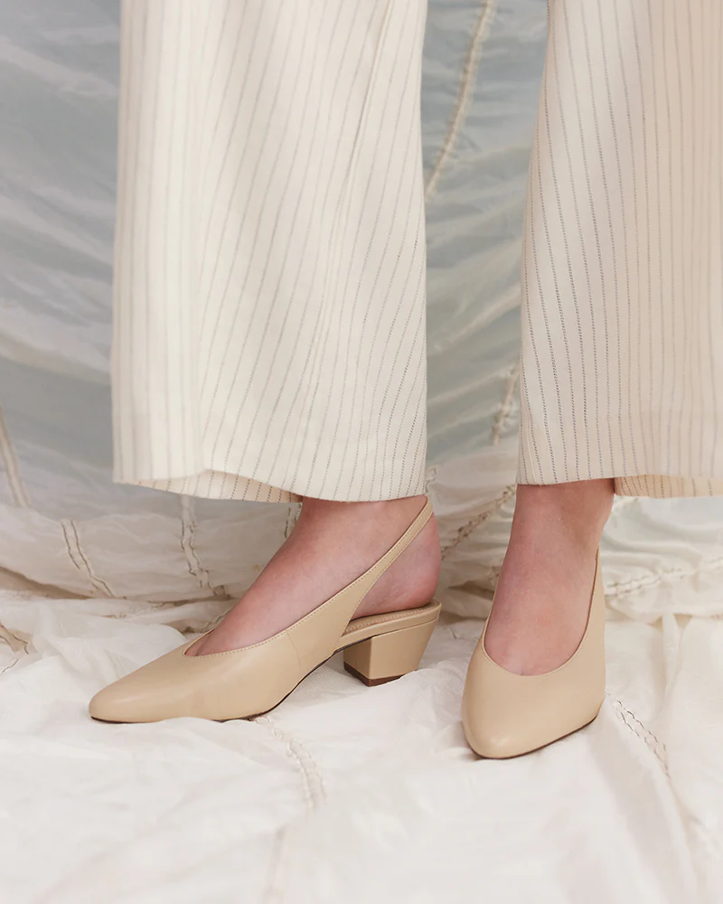 Cove Biscotti Leather Slingback - Image 7