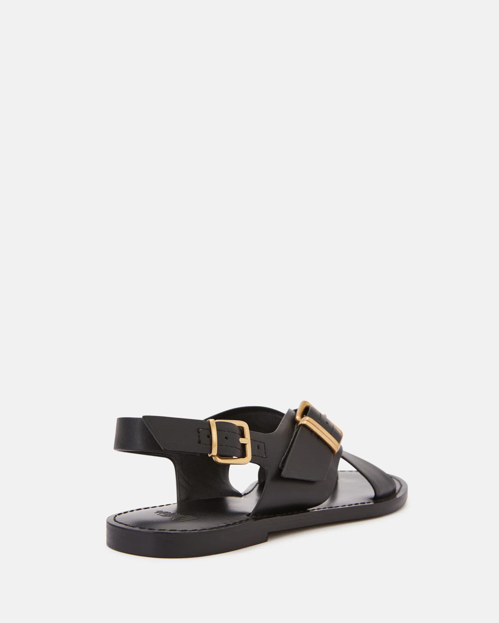 Danna Black Leather Sandal - Image 4