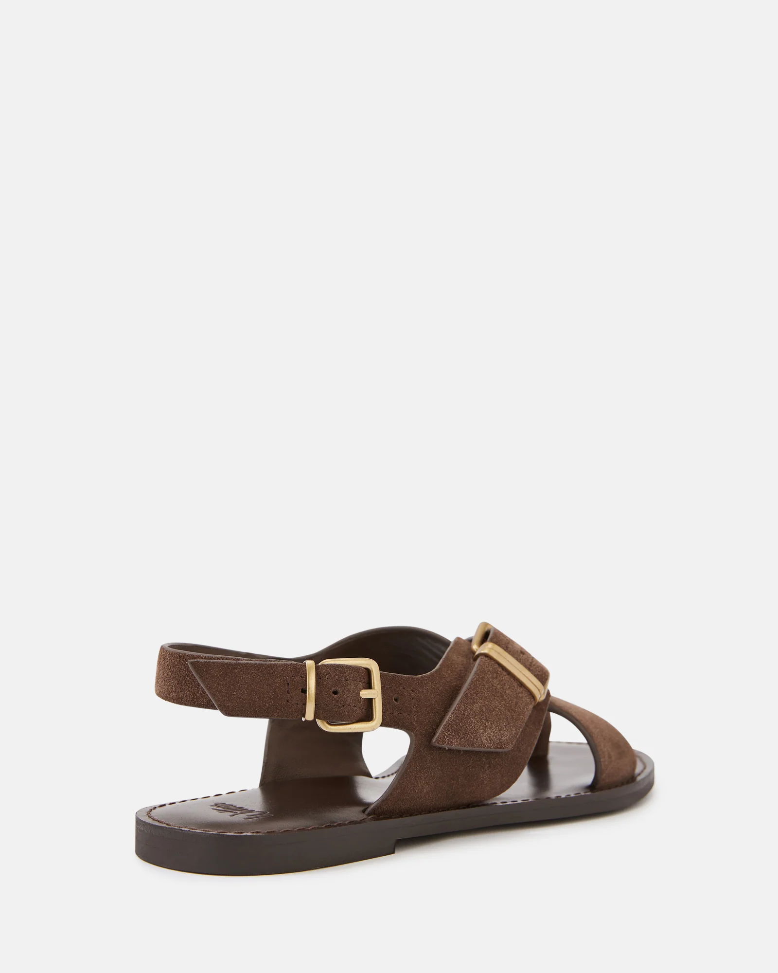 Danna Tawny Brown Suede Leather Sandal - Image 4