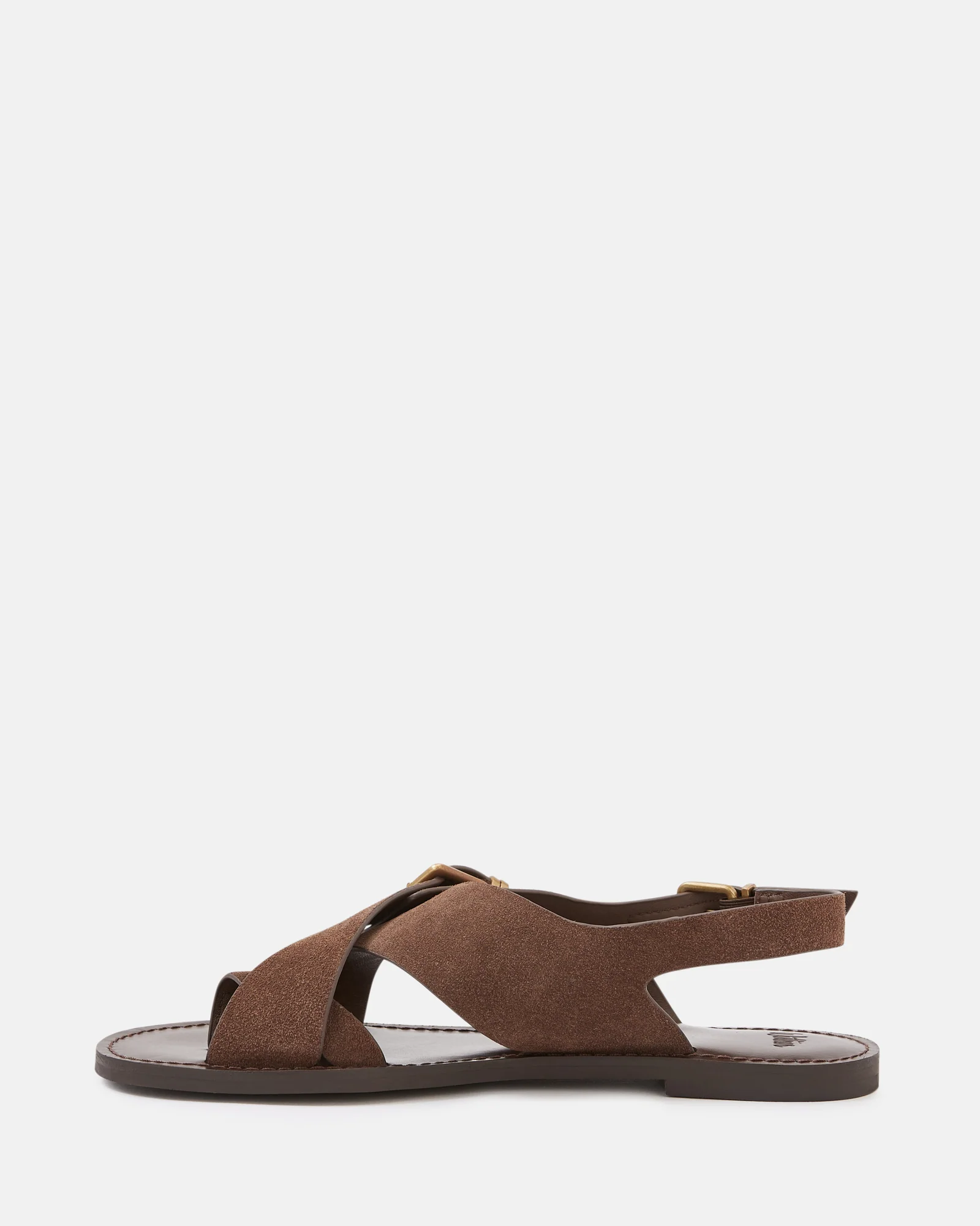 Danna Tawny Brown Suede Leather Sandal - Image 6