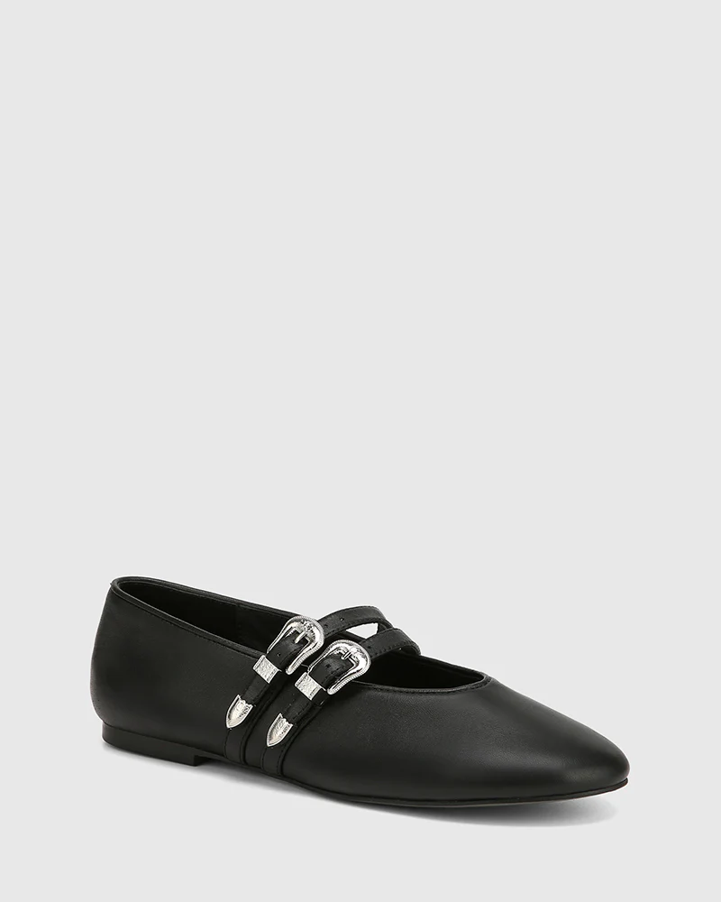 Divon Black Leather Mary Jane - Image 2