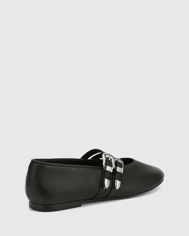 Divon Black Leather Mary Jane - Image 4