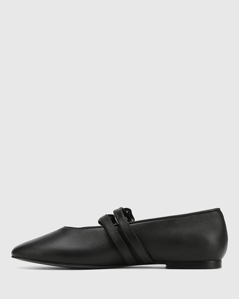 Divon Black Leather Mary Jane - Image 6