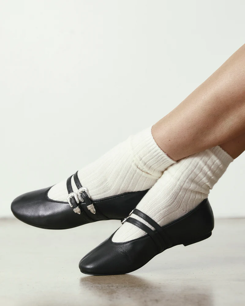Divon Black Leather Mary Jane - Image 7