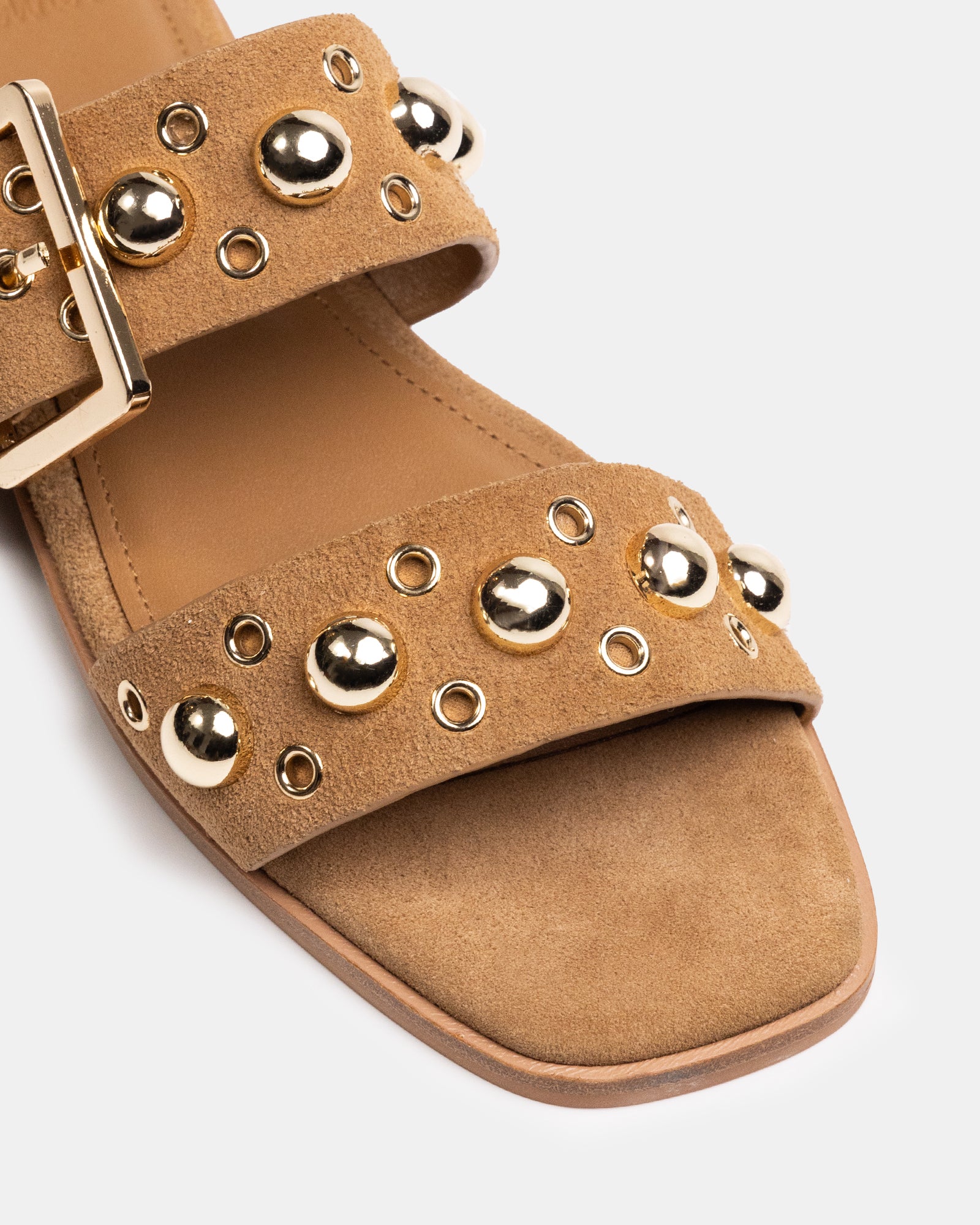 Dixee Dark Sand Suede Leather Sandal - Image 3