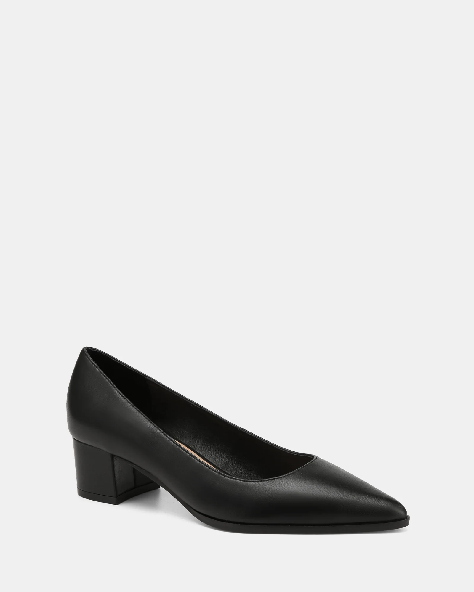 Fae Black Leather Pump - Image 2