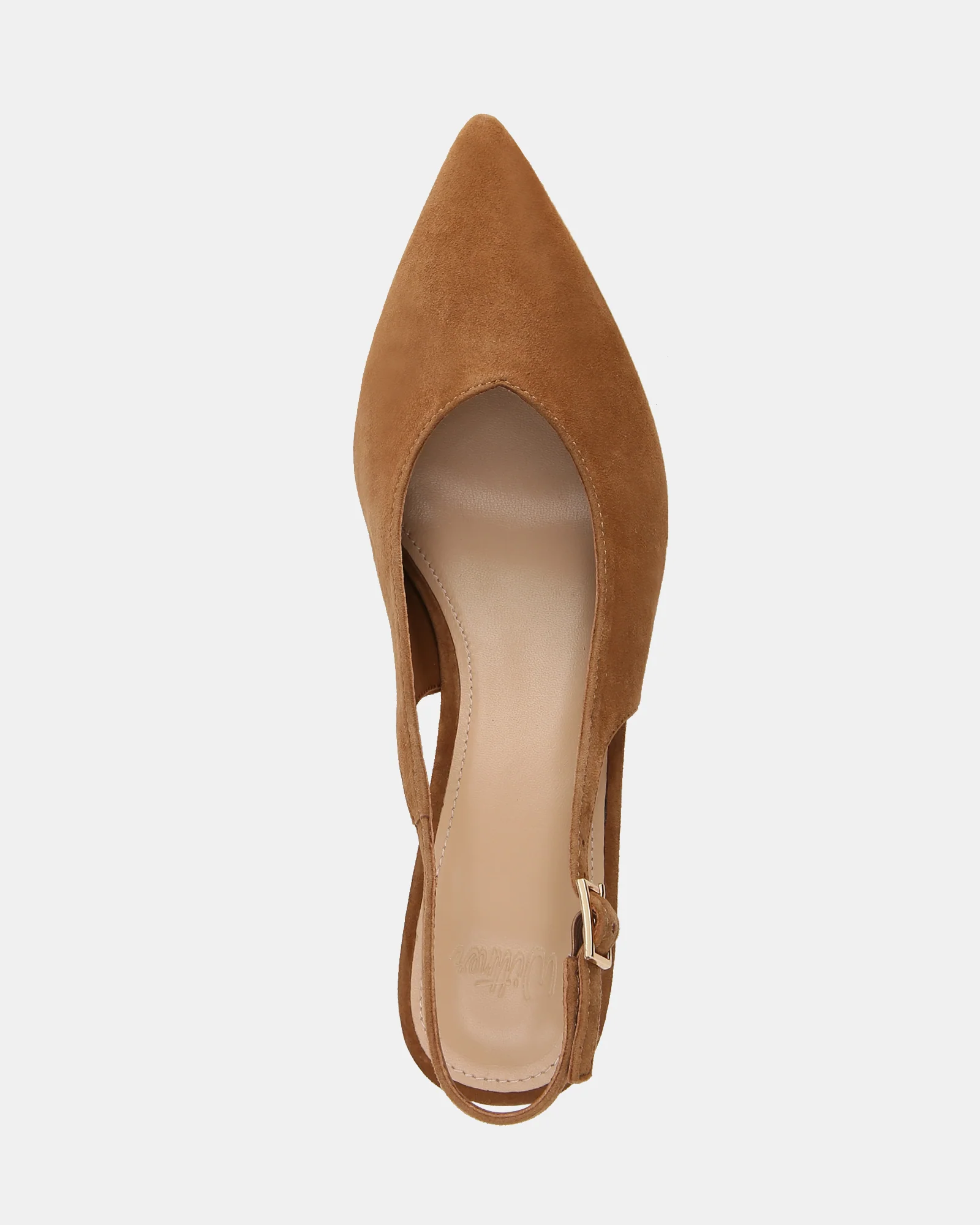 Fatima Nutmeg Suede Leather Slingback - Image 5