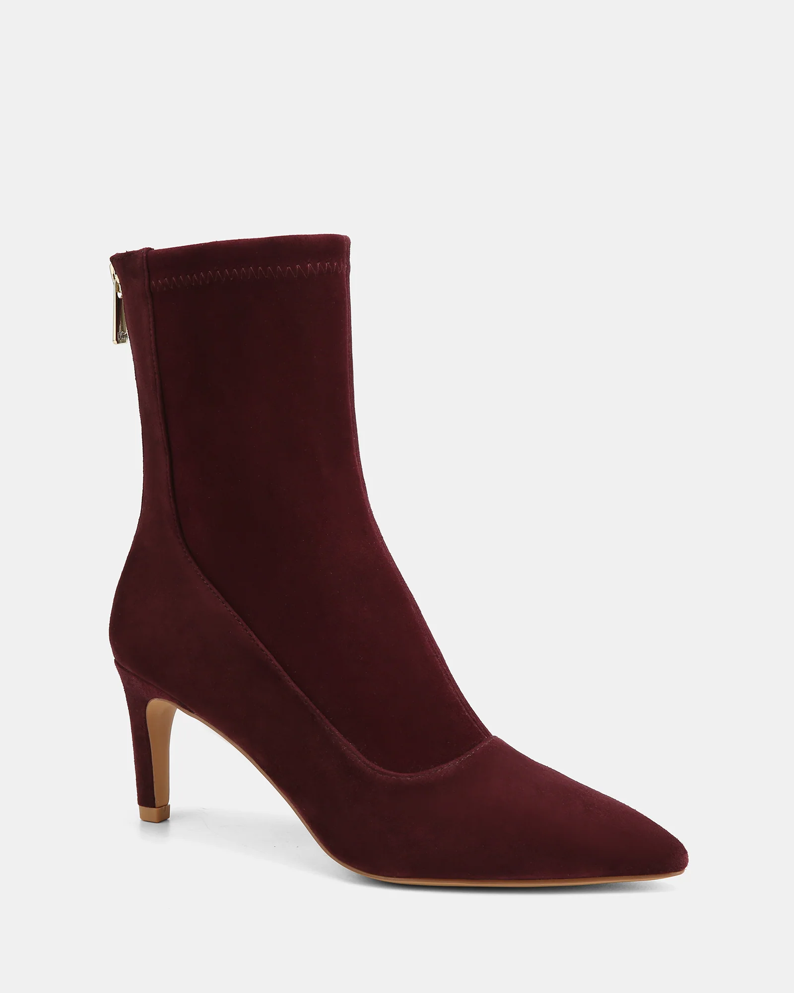 Felix Raisin Stretch Suede Leather Ankle Boot - Image 2