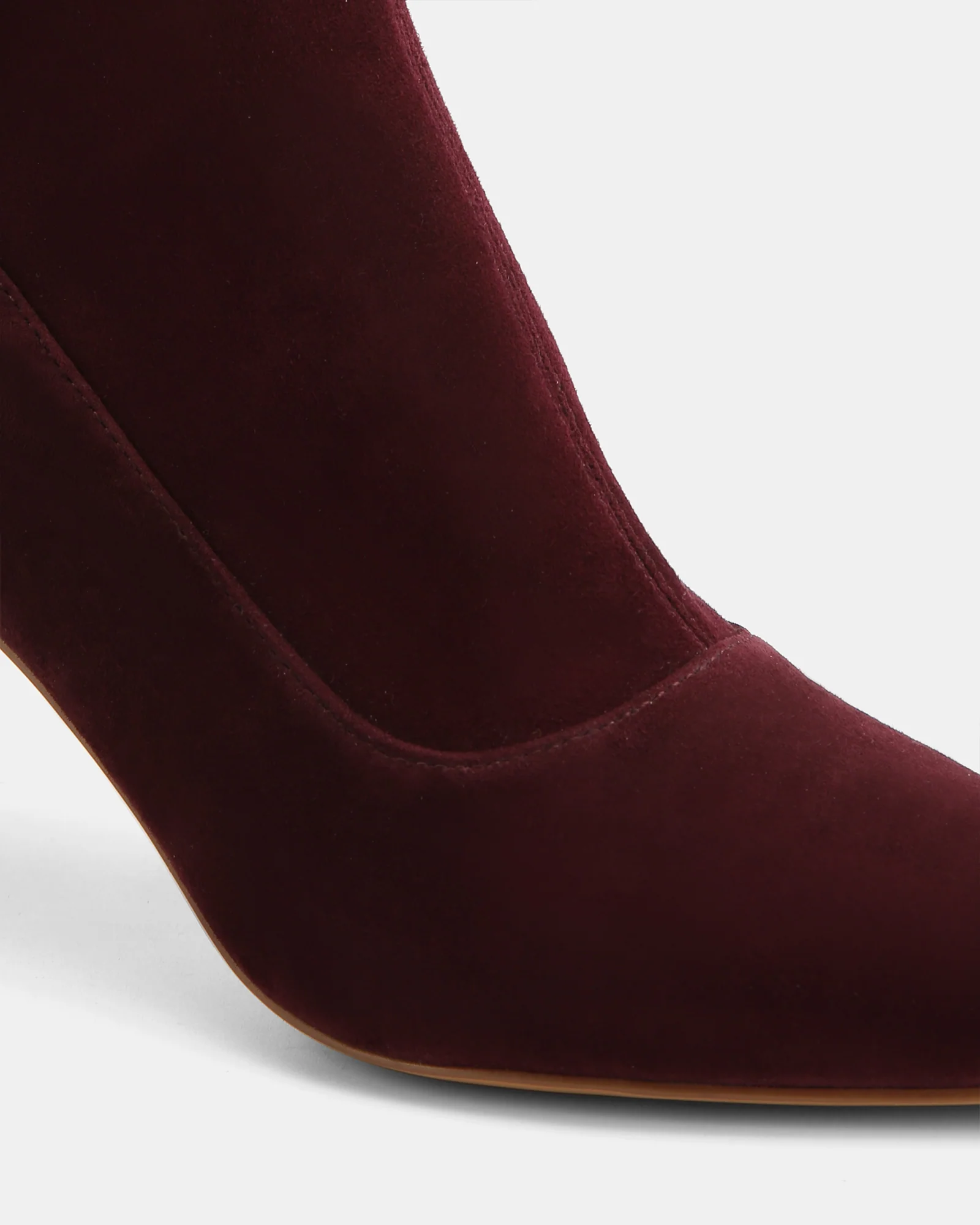Felix Raisin Stretch Suede Leather Ankle Boot - Image 3