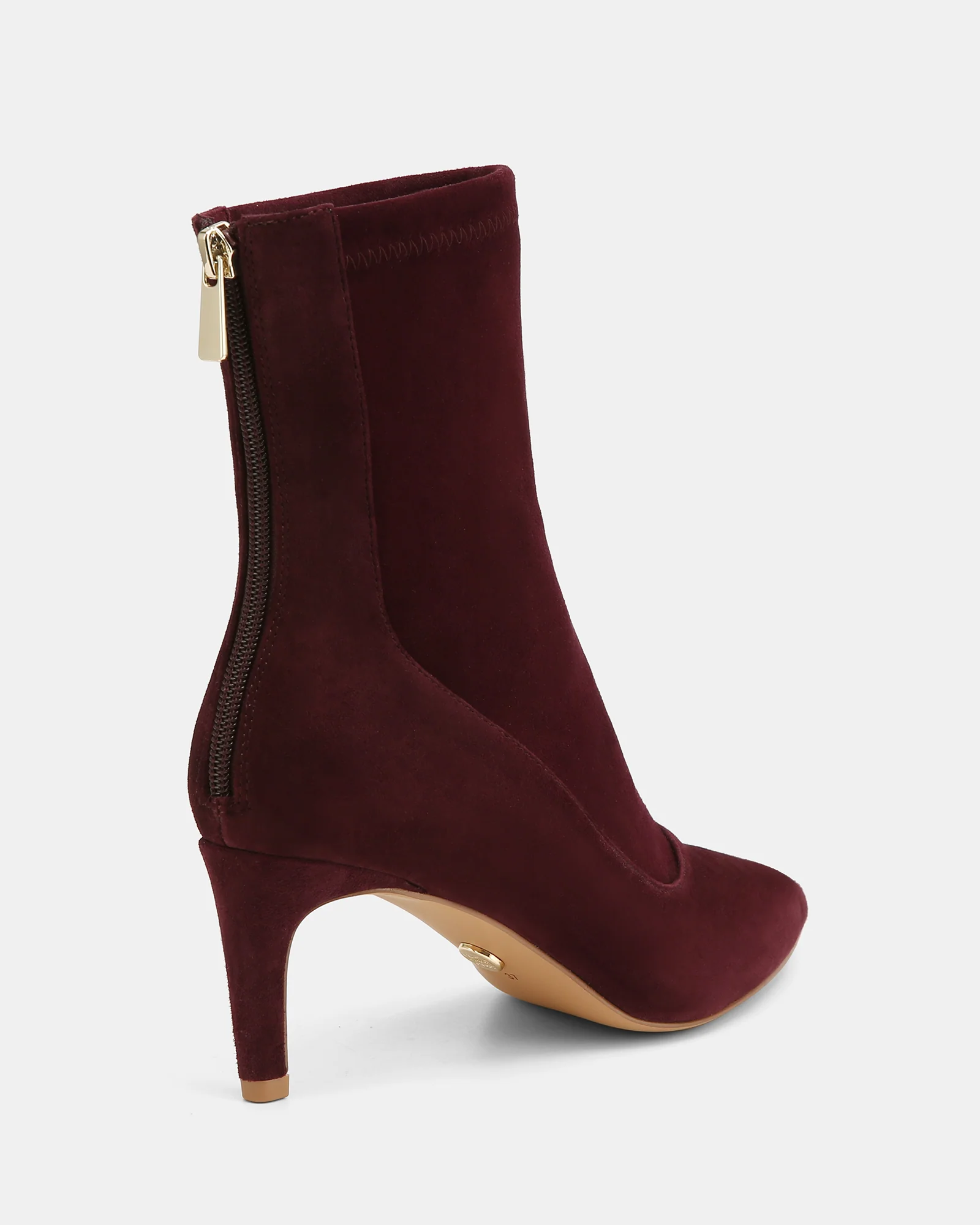 Felix Raisin Stretch Suede Leather Ankle Boot - Image 4