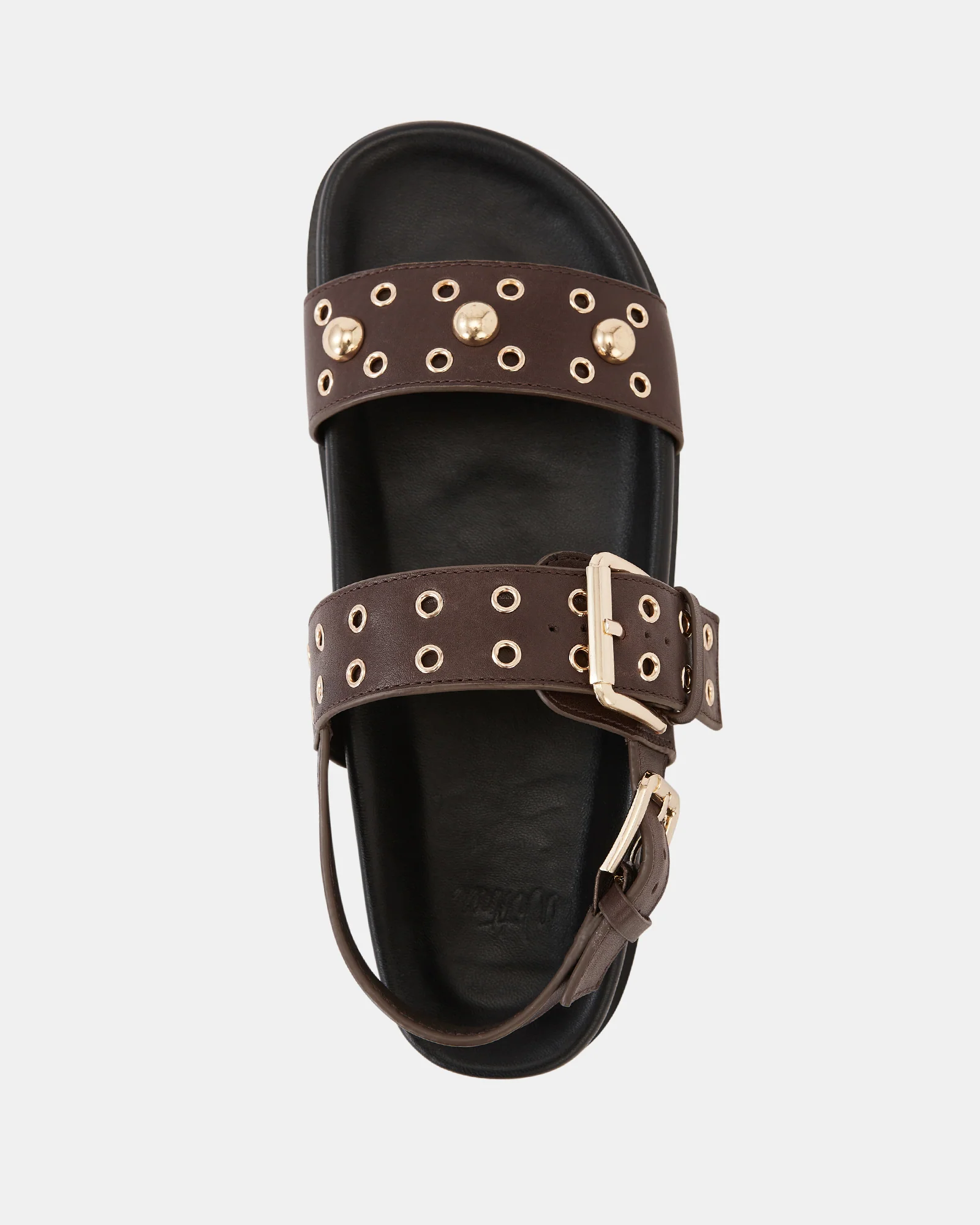Fifi Espresso Suede Leather Flatform Sandal - Image 5