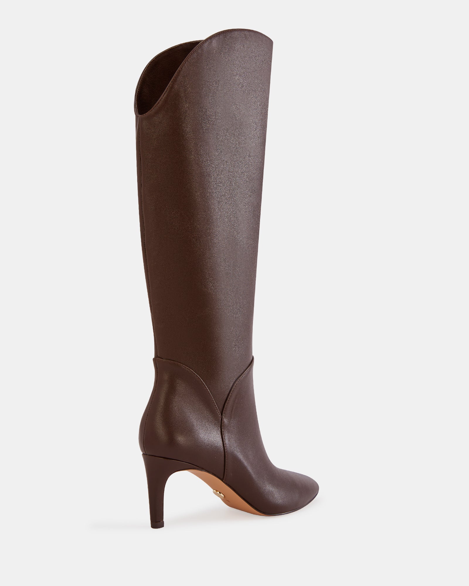 Freda Espresso Leather Knee High Boot - Image 4