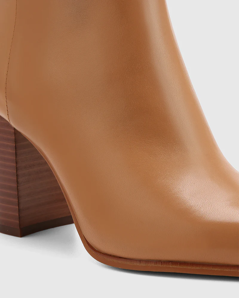 Haval Dark Sand Leather Ankle Boot - Image 3