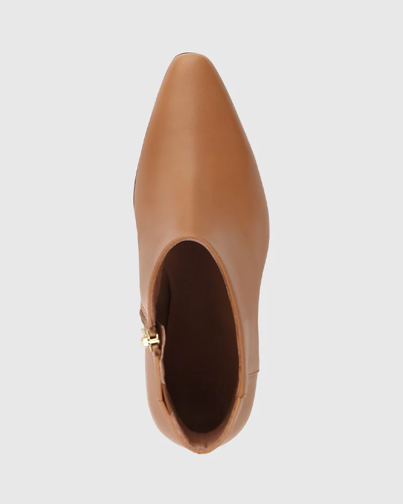Haval Dark Sand Leather Ankle Boot - Image 5