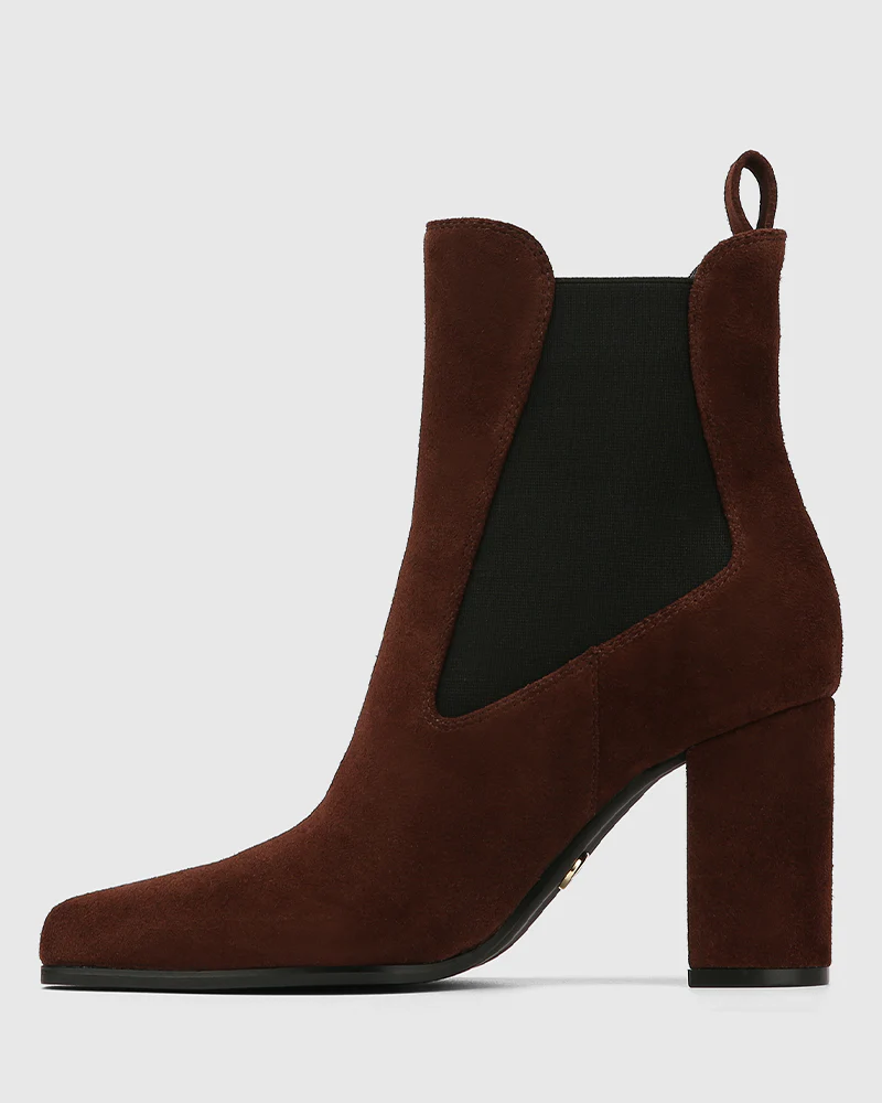 Haze Woodland Brown Suede Leather Ankle Boot - Image 6