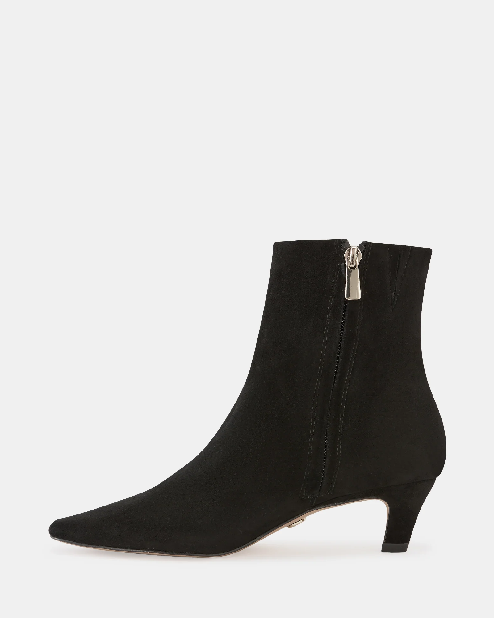 Honora Black Suede Leather Ankle Boot - Image 6