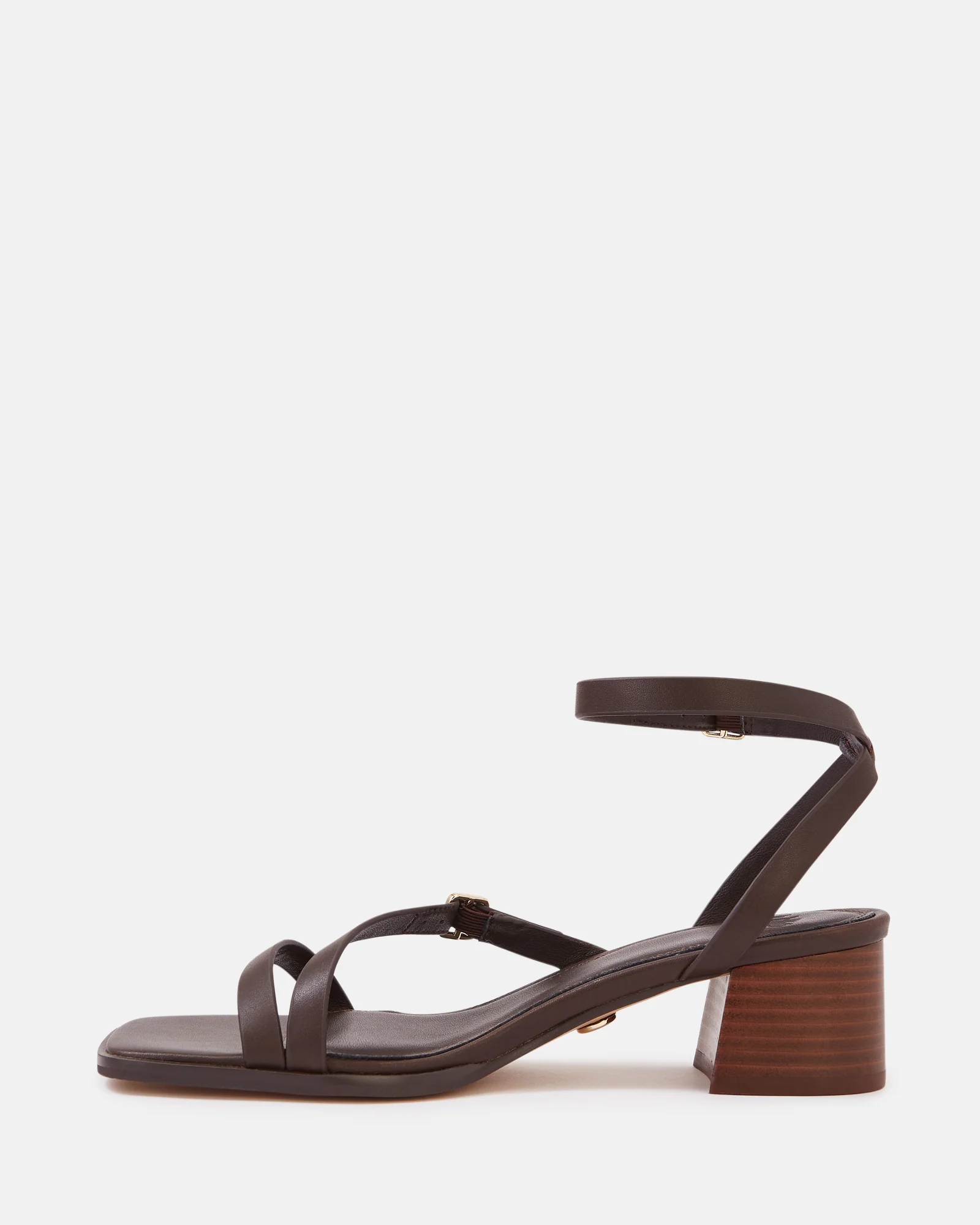 Izzi Ebony Leather Block Heel - Image 6