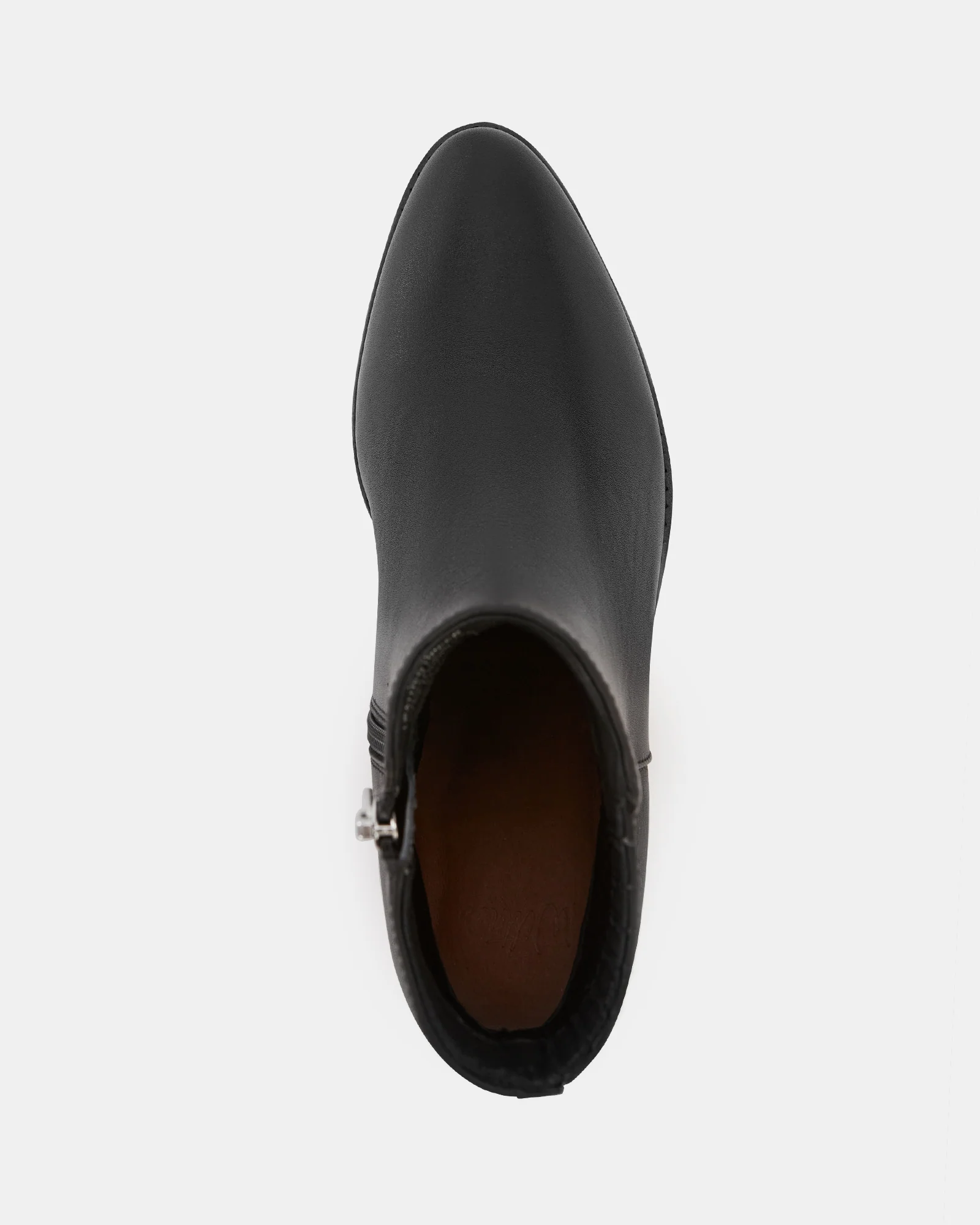 Jesse Black Leather Ankle Boot - Image 5