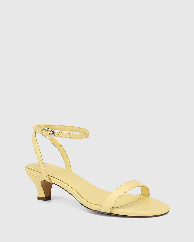 Jo Buttercup Leather Kitten Heel - Image 4