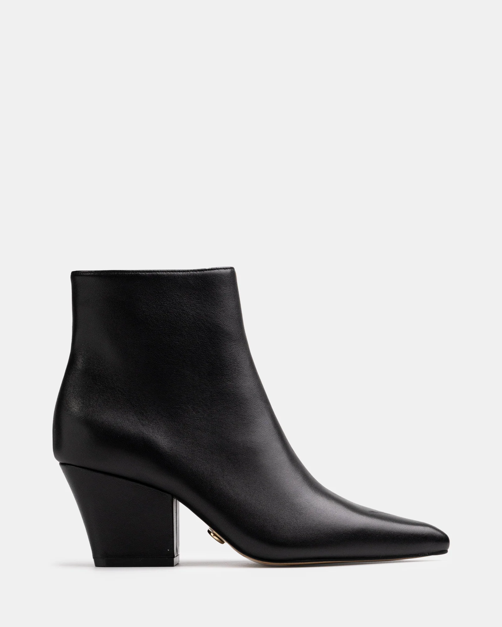 Kloe Black Leather Ankle Boot