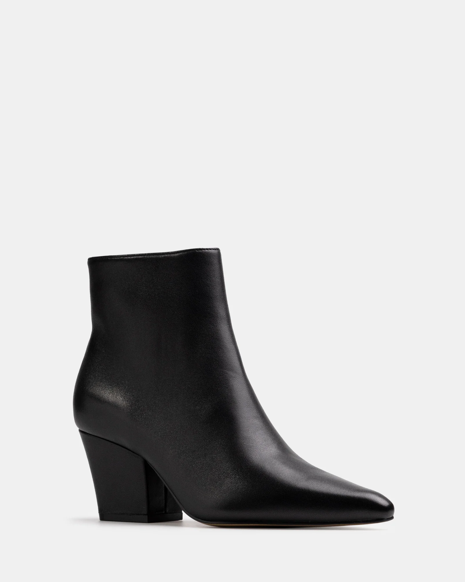 Kloe Black Leather Ankle Boot - Image 2