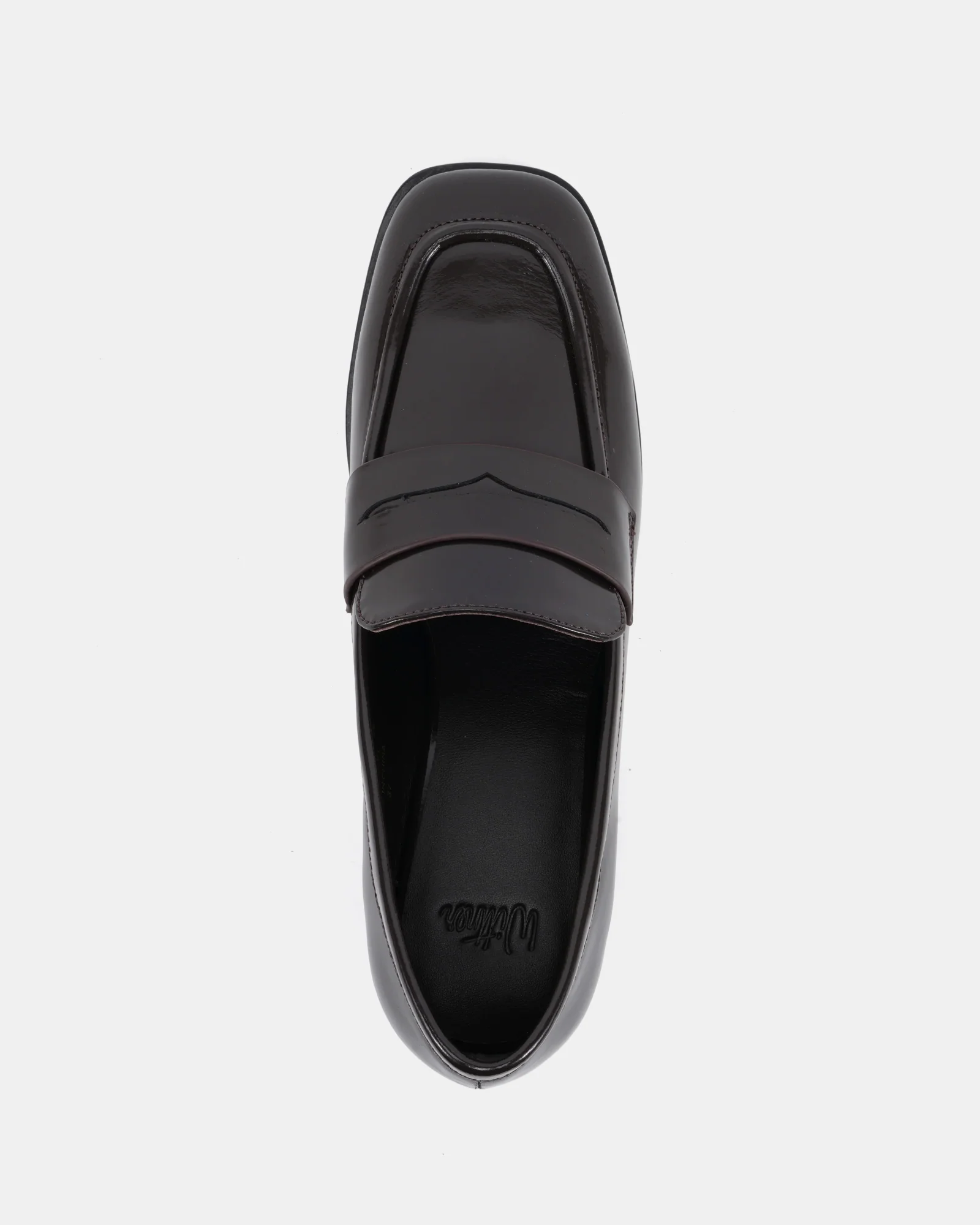Kylie Espresso Leather Heeled Loafer - Image 5