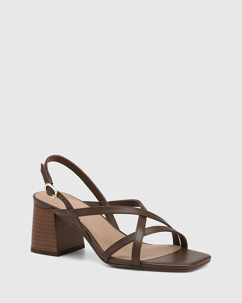 Lauri Rich Brown Leather Strappy Heel - Image 2