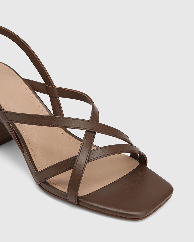 Lauri Rich Brown Leather Strappy Heel - Image 3