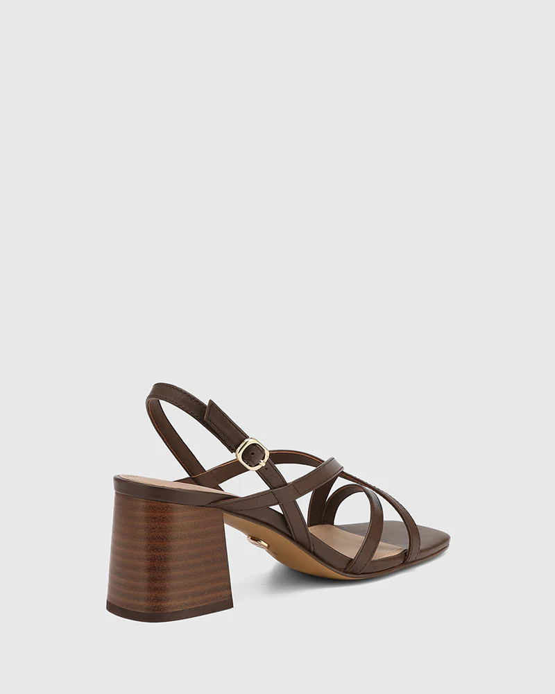 Lauri Rich Brown Leather Strappy Heel - Image 4