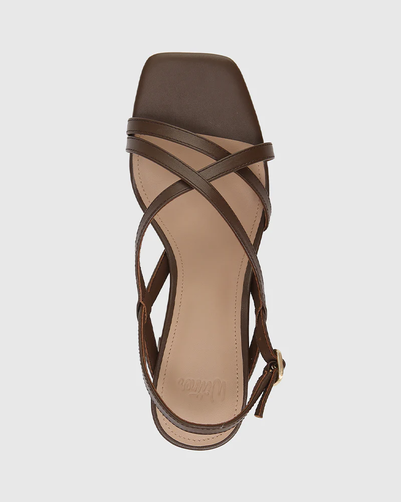Lauri Rich Brown Leather Strappy Heel - Image 5