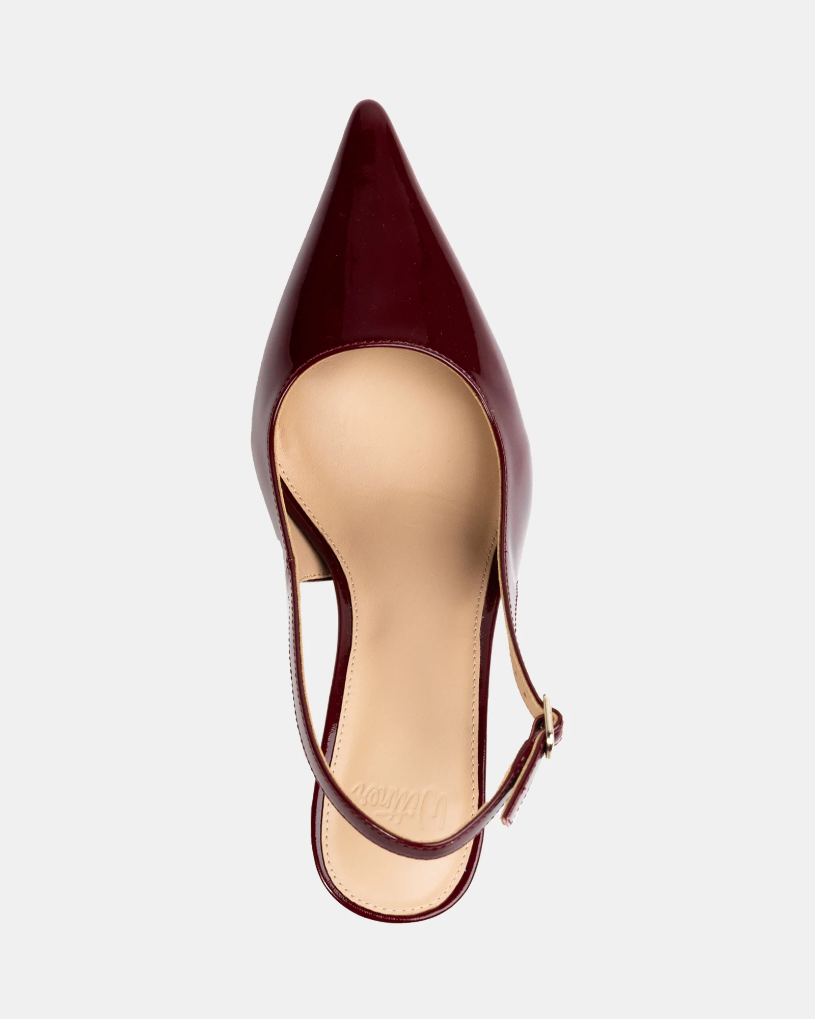Leia Berry Crinkle Patent Leather Slingback - Image 5