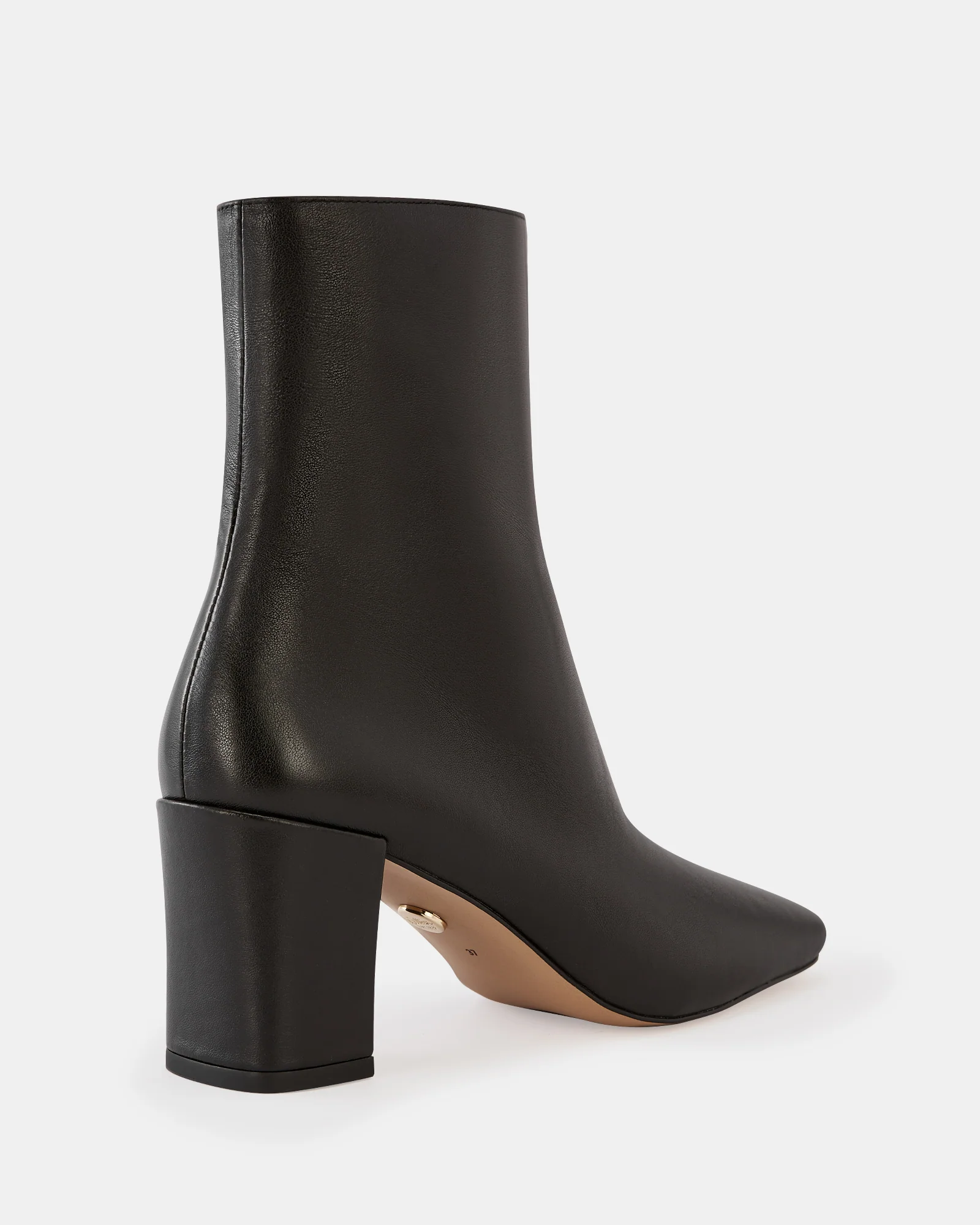 Lena Black Leather Ankle Boot - Image 4
